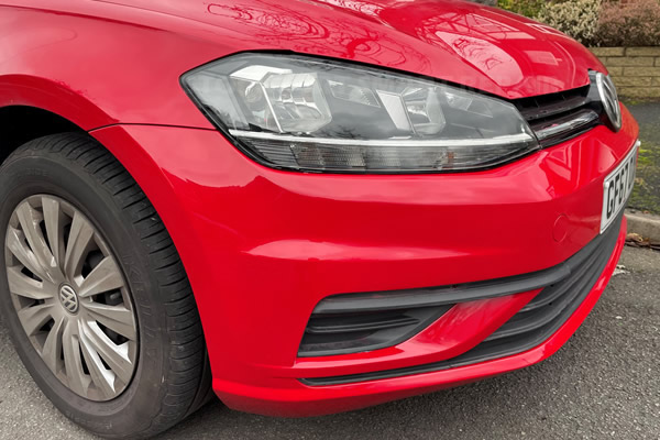 front bumper scuff after paint repair - Stockport Smart Repair Gallery
